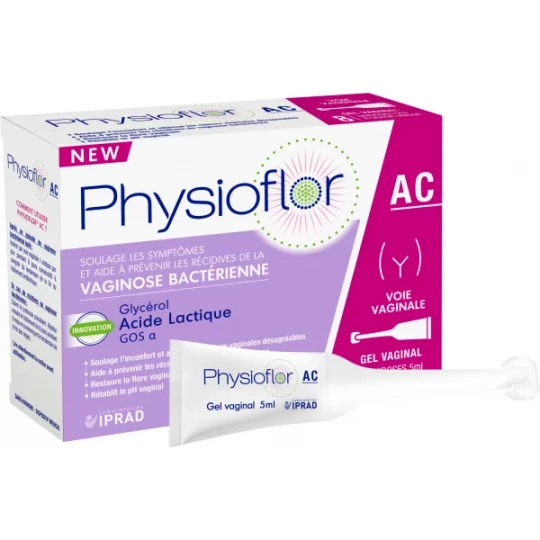 Physioflor AC Gel Vaginal Unidoses 8 x 5 ml