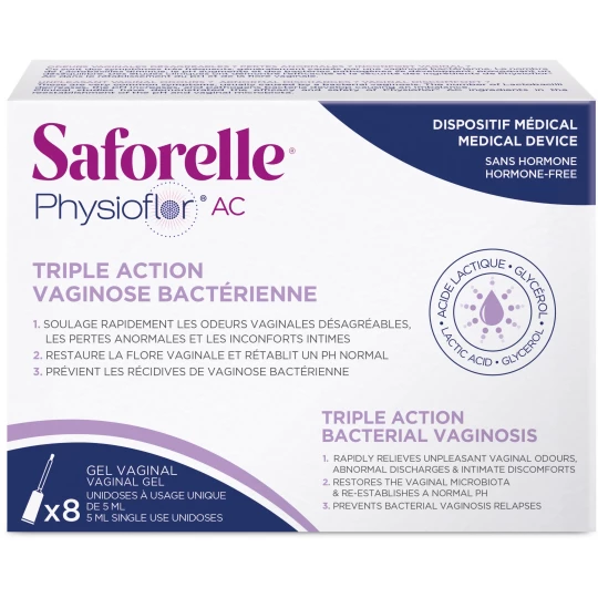 Physioflor AC Gel Vaginal Unidoses 8 x 5 ml