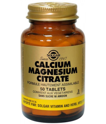 Solgar Calcium Magnésium Citrate x 50