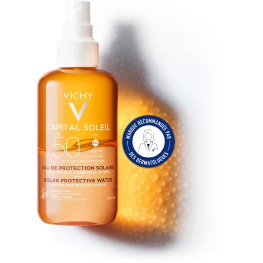 Vichy Capital Soleil Eau de Protection Solaire Hâle Sublimé SPF50 200 ml