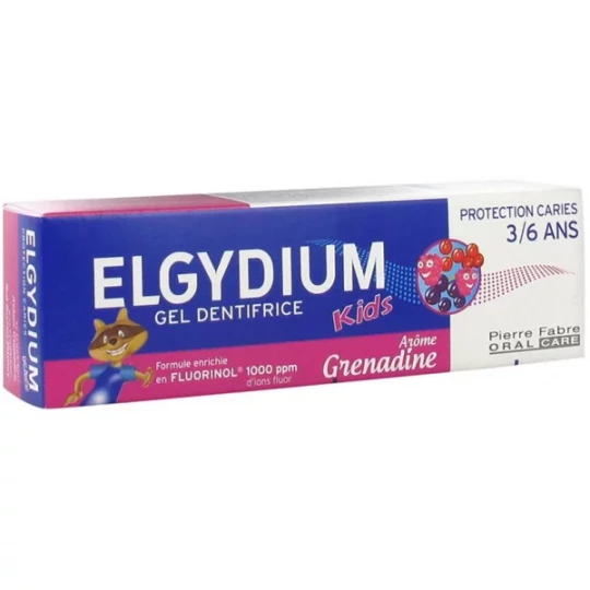 Elgydium Dentifrice Kids Gel Grenadine
