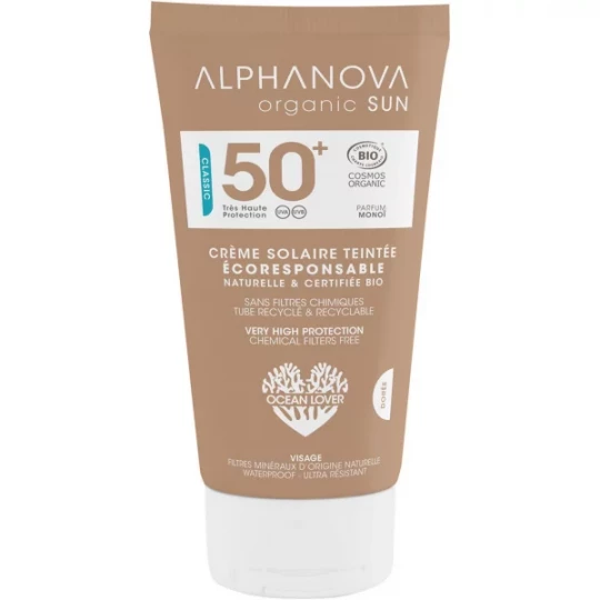 Alphanova Sun Crème Solaire Teintée Bio SPF50+ 50 g