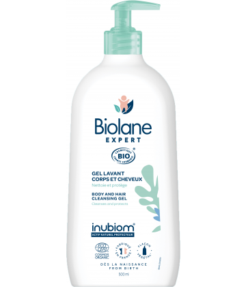 Biolane Expert Gel Lavant Corps et Cheveux Bio 500 ml