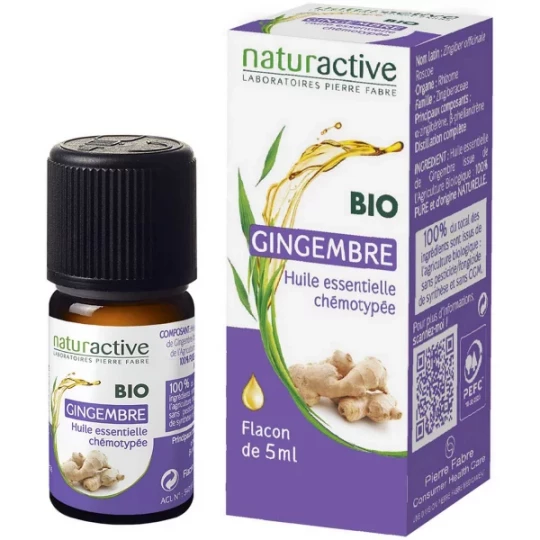 Naturactive Huile Essentielle Gingembre Bio 5 ml