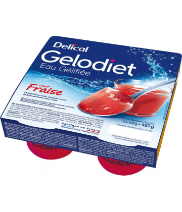Delical Gelodiet Eau Gélifiée 4 x 120 g