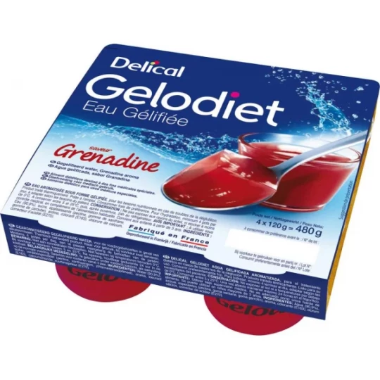 Delical Gelodiet Eau Gélifiée 4 x 120 g - image 1