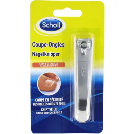 Scholl Coupe Ongles avec Récupérateur Ongle Dur et Epais