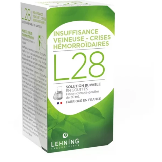Lehning L28 Troubles Veineux & Jambes Lourdes 30 ml