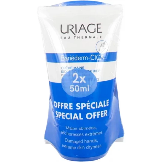 Uriage Bariéderm Crème Mains 2 x 50 ml