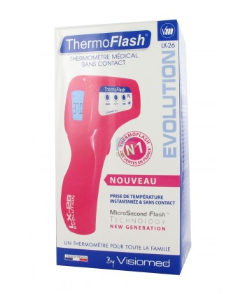 ThermoFlash LX26 Evolution Thermomètre Sans Contact Rose