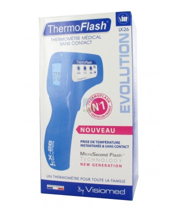 ThermoFlash LX26 Evolution Thermomètre Sans Contact Bleu Clair