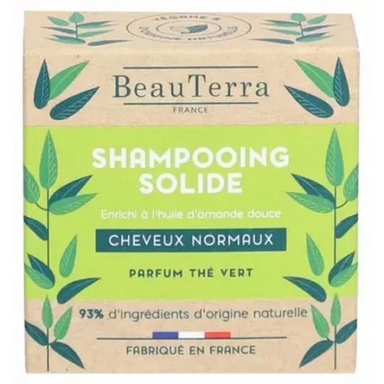 BeauTerra Shampooing Solide Cheveux Normaux 75 g