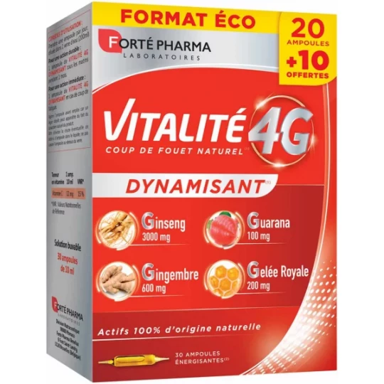 Forté Pharma Vitalité 4G Dynamisant x 30