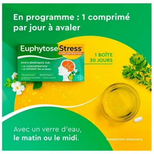 EuphytoseStress Concentration Comprimés x 30 - image 5