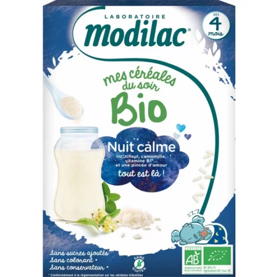 Modilac Mes Céréales Du Soir Nuit Calme Bio 250 g