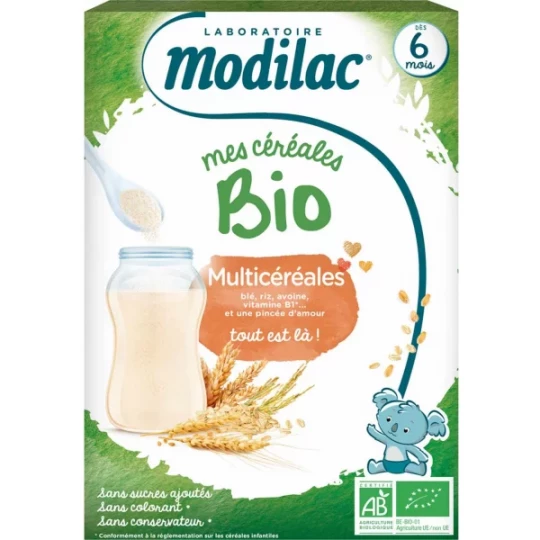Modilac Mes Céréales Multicéréales Bio 250 g