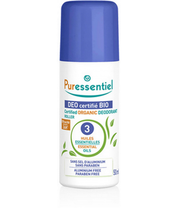 Puressentiel Déodorant Roller Certifié BIO 50 ml