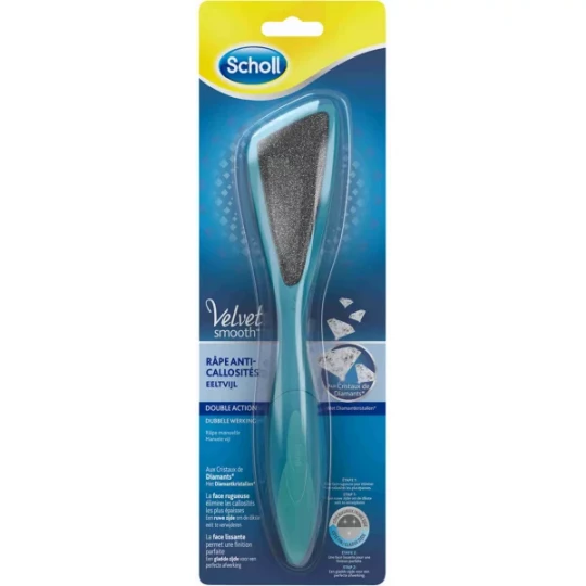 Scholl Velvet Smooth Râpe Anti-Callosités Double Action