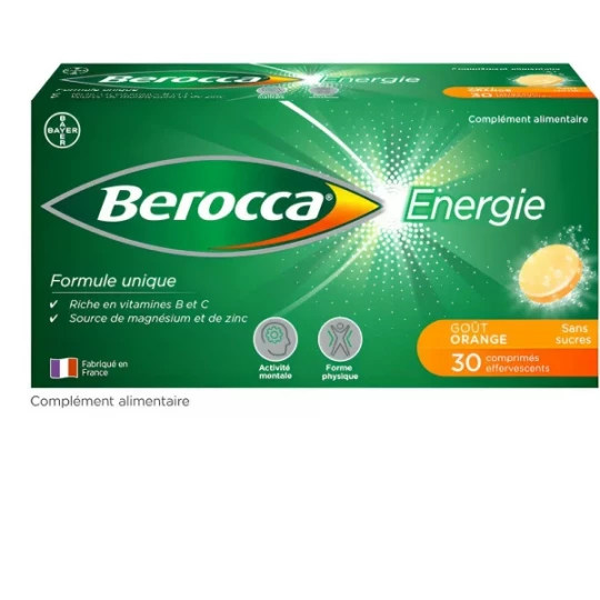 Berocca Energie Orange Vitamine B et C, magnésium et Zinc Comprimés effervescents - image 2