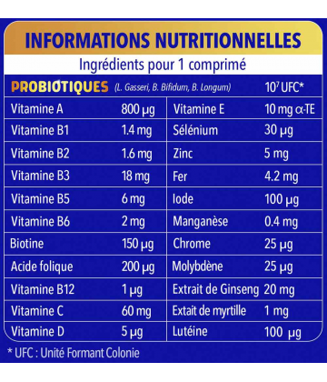 Bion3 Vitalité 50 + Comprimés