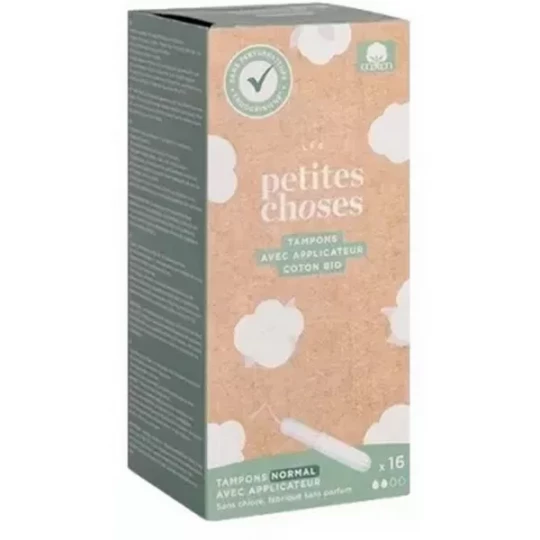 Les Petites Choses Tampons avec Applicateur Flux Normal Bio x 16