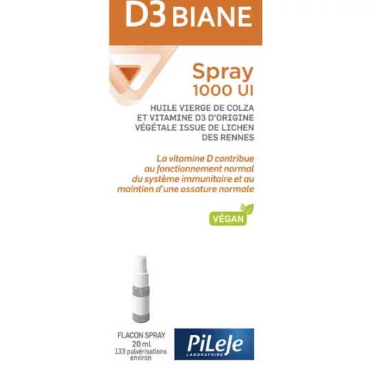 PiLeJe D3 Biane Spray 1000 UI 20 ml