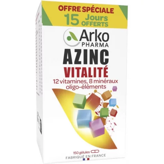 Azinc Vitalité Gélules x 120 + 30 offertes
