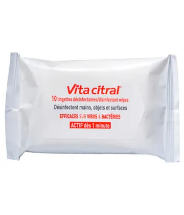 Vita Citral Lingettes Désinfectantes x 10