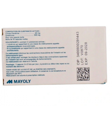 Dolospasmyl 60mg/300mg Capsules molles