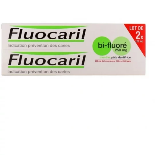 Fluocaril Bi-Fluoré 250 mg Menthe Pâte Dentifrice - image 5
