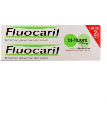 Fluocaril Bi-Fluoré 250 mg Menthe Pâte Dentifrice