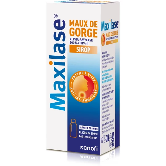 Maxilase Maux de gorge Sirop
