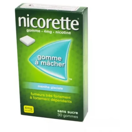 Nicorette 4 mg Gomme à mâcher Menthe glaciale sans sucre - image 2