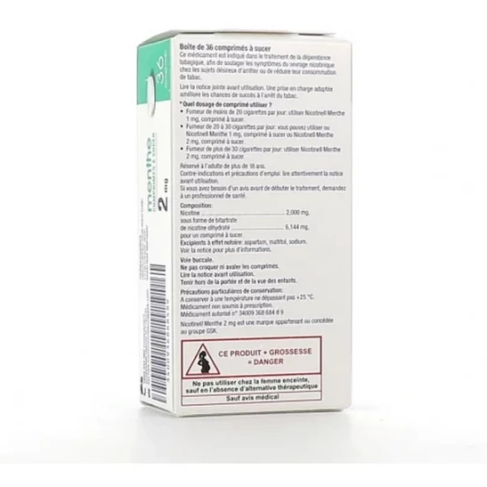 Nicotinell Menthe 2 mg Comprimés à sucer - image 4