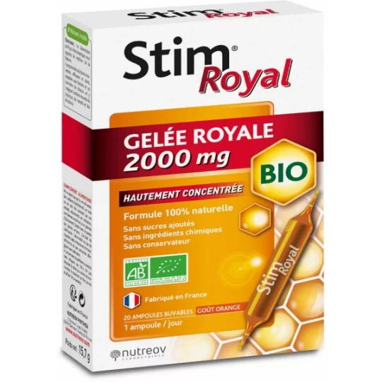 Nutreov Stim Royal Gelée Royale Bio 2000 mg x 20