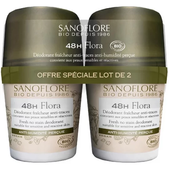 Sanoflore Flora Déodorant Efficacité 48h