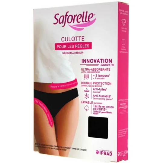 Saforelle Culotte Ultra Absorbante Pour les Règles Taille 44