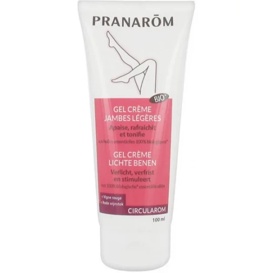 Pranarôm Circularom Gel Crème Jambes Légères Bio 100 ml