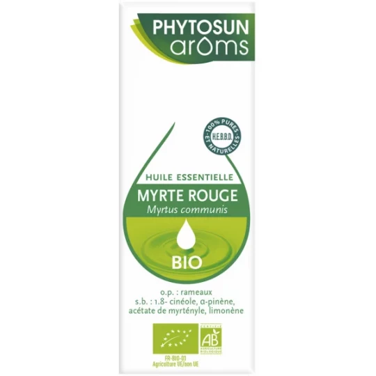 Phytosun Arôms Huile Essentielle Bio Myrte Rouge 10 ml
