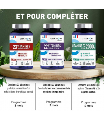 Granions 23 Vitamines Minéraux et Plantes x 90