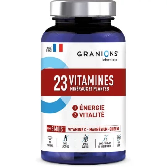 Granions 23 Vitamines Minéraux et Plantes x 90