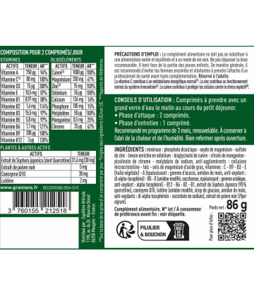 Granions 24 Vitamines Minéraux et Plantes Sénior x 90