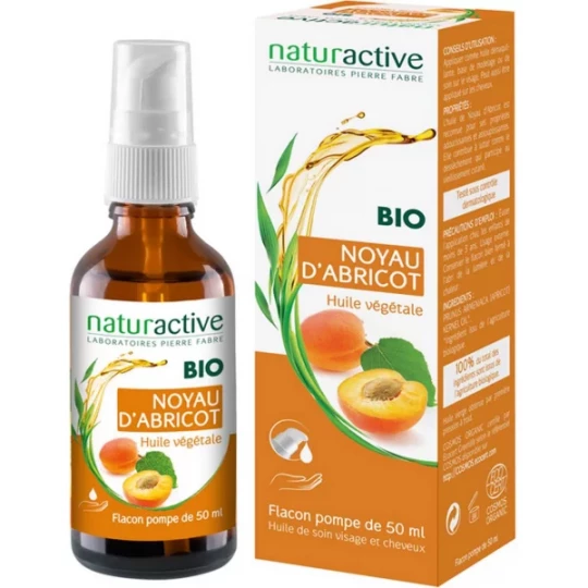 Naturactive Huile Végétale Abricot Bio 50 ml