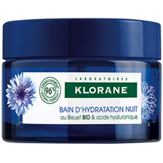 Klorane Bain d'Hydratation Nuit Bleuet BIO 50 ml