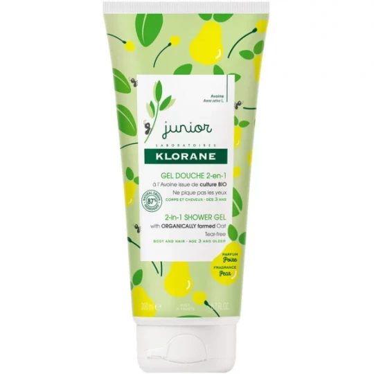 Klorane Junior Gel Douche 2 en 1 Poire 200 ml