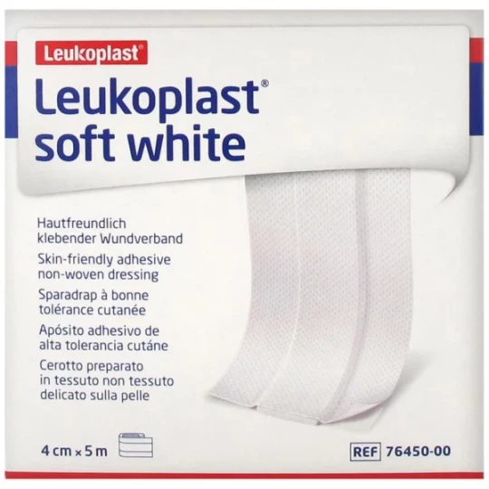 Leukoplast Soft White Sparadrap 4 cm x 5 m
