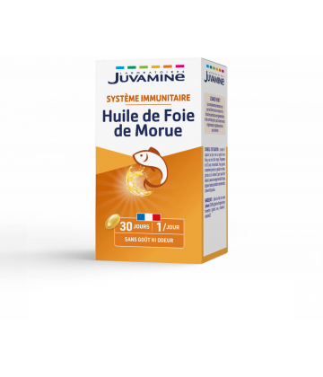 Juvamine Huile de Foie de Morue Capsules x 30