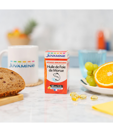 Juvamine Huile de Foie de Morue Capsules x 30