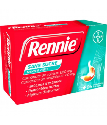 Rennie Menthe Verte Sans Sucre