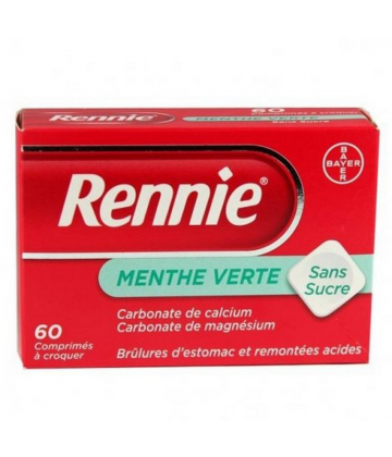 Rennie Menthe Verte Sans Sucre